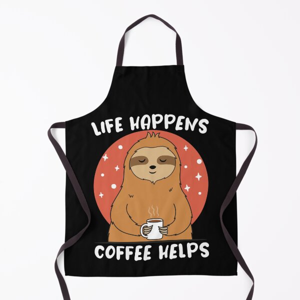 Item preview, Life Happens Coffee Helps - Cute Sloth - Dark designed and sold by ttttee.