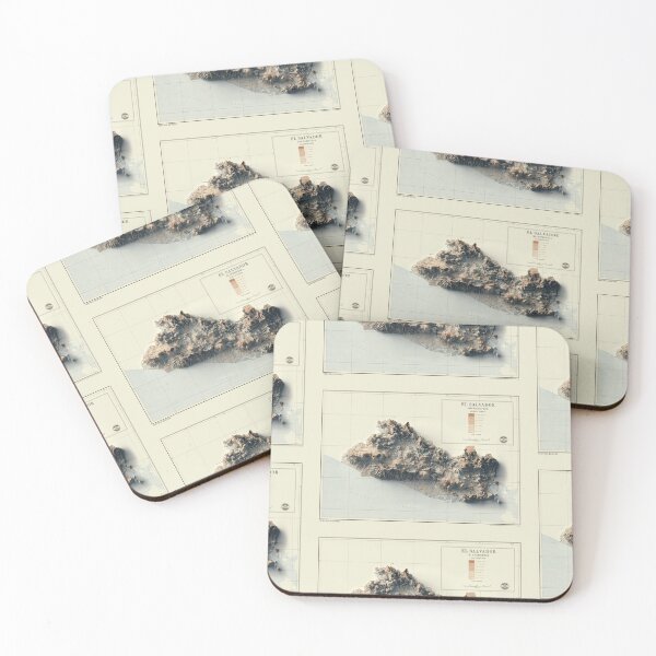 Item preview, 1969 El Salvador Relief Map 3D digitally-rendered designed and sold by ThinkAboutMaps.
