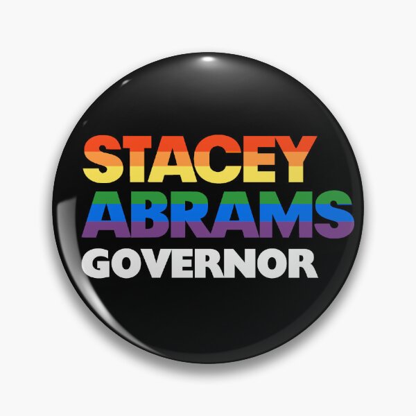 Item preview, Stacey Abrams 2026 Georgia Governor LGBT Gay Pride Rainbow  designed and sold by YikesForever.
