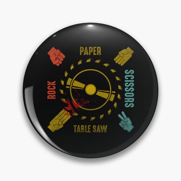 Item preview, Funny Rock Paper Scissors Table Saw Carpenter Tools Joke designed and sold by Best Designer.