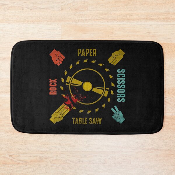 Item preview, Funny Rock Paper Scissors Table Saw Carpenter Tools Joke designed and sold by Best Designer.