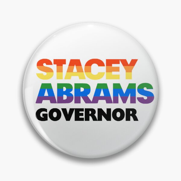 Item preview, Stacey Abrams 2026 Georgia Governor LGBT Gay Pride Rainbow  designed and sold by YikesForever.