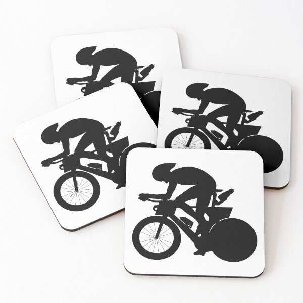 Item preview, Professional racing cyclist, sport cyclist riding a racing bike, triathlon street sport Aero road bike in motion.  designed and sold by Marcin Adrian.