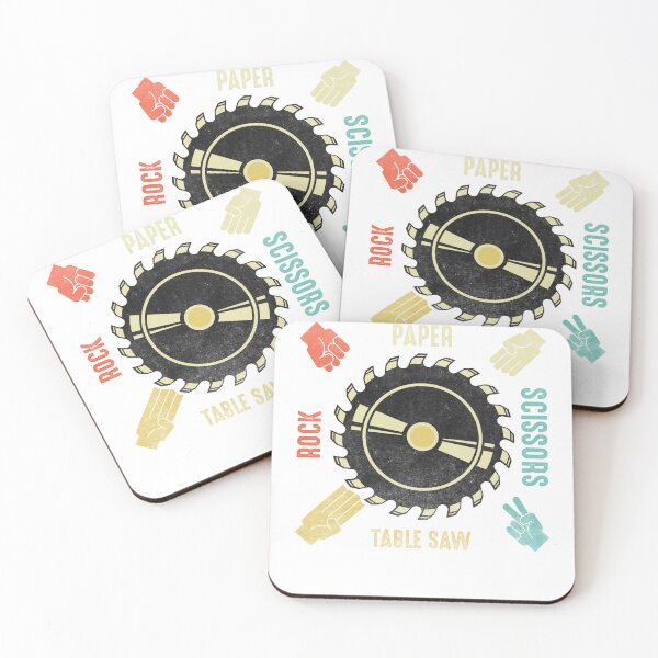 Item preview, Funny Rock Paper Scissors Table Saw Carpenter Tools Joke designed and sold by Best Designer.