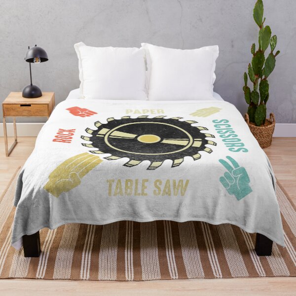 Item preview, Funny Rock Paper Scissors Table Saw Carpenter Tools Joke designed and sold by Best Designer.
