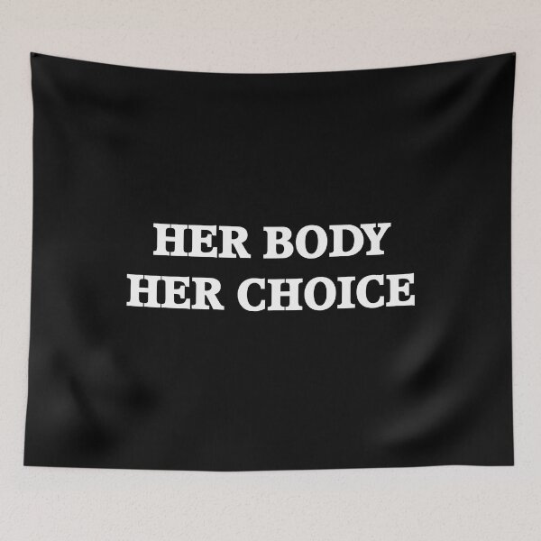 Item preview, Her Body Her Choice white designed and sold by oxoxoxo.