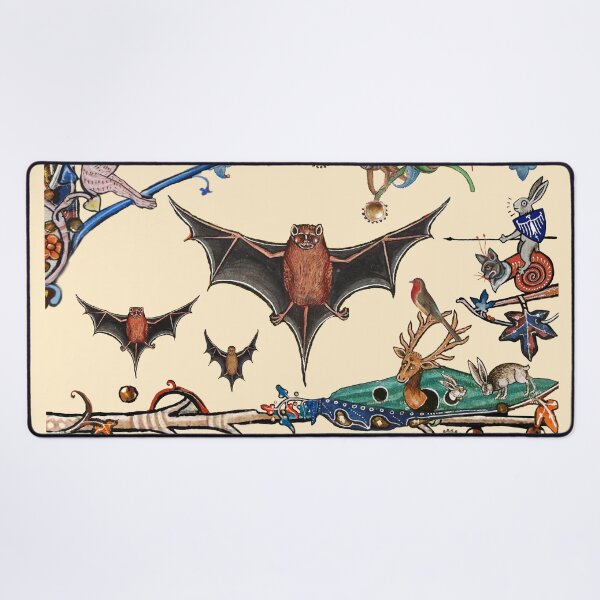 Item preview, WEIRD MEDIEVAL BESTIARY,FLYING BATS ,UNICORN AND KILLER RABBIT Collage by Bulgan Lumini designed and sold by BulganLumini.