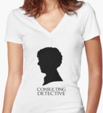 Consulting Detective Women's Fitted V-Neck T-Shirt