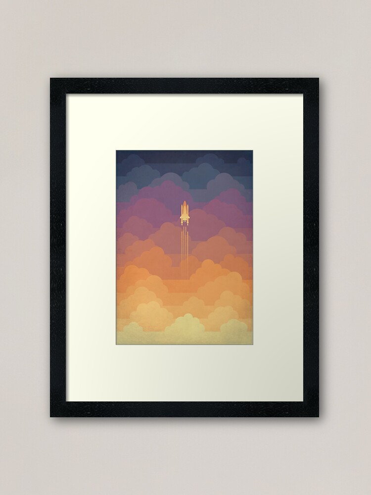 Alternate view of Clouds Framed Art Print