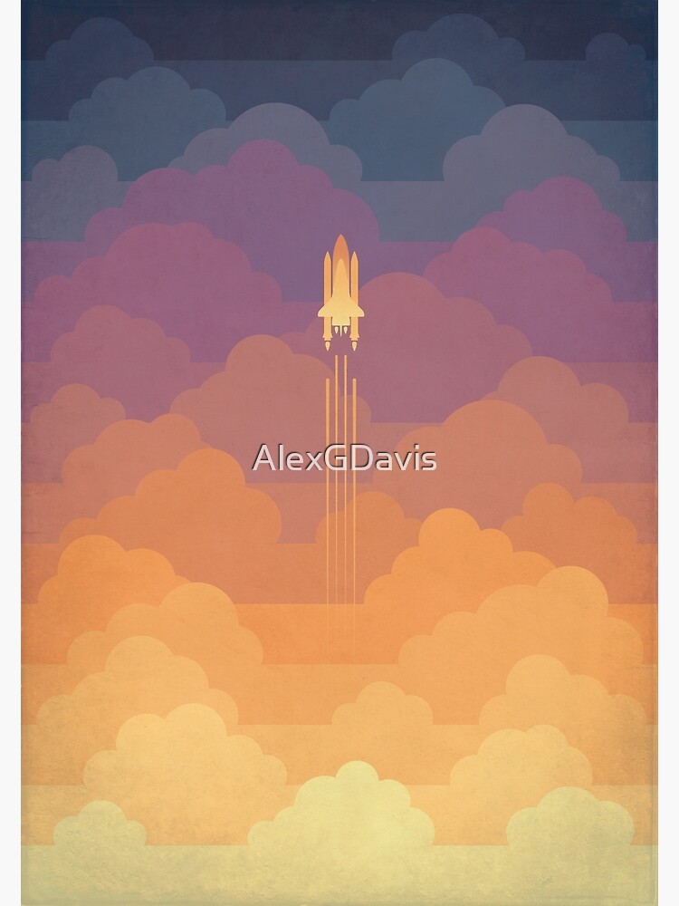 Thumbnail 2 of 2, Postcard, Clouds designed and sold by AlexGDavis.
