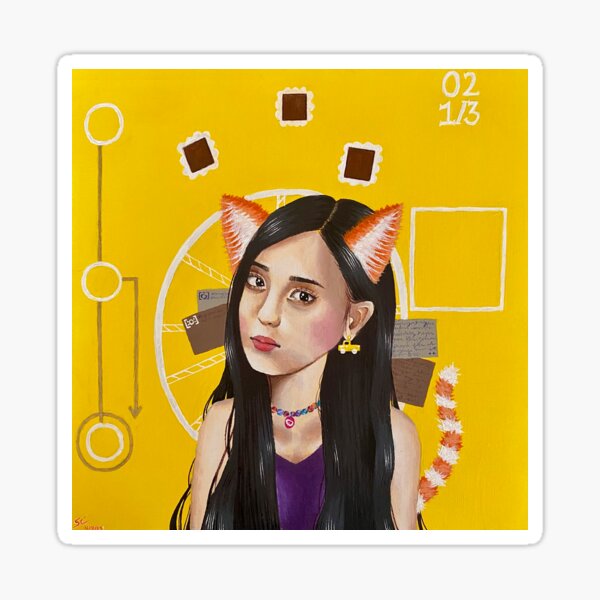 Hyunjin LOONA "The Traveling Cat" Sticker