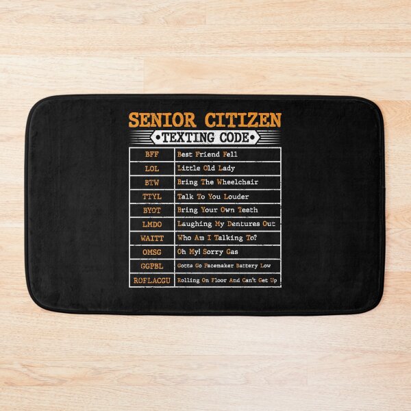 Item preview, Funny Senior Citizen's Texting Code For Old People Grandpa designed and sold by Best Designer.