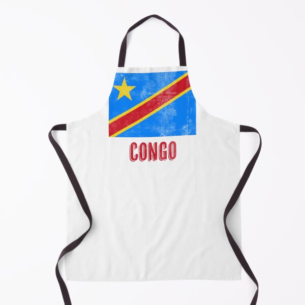 Item preview, Flag of the Democratic Republic of Congo "Grunge" look. designed and sold by KTSubz Faith & Fun Designs.