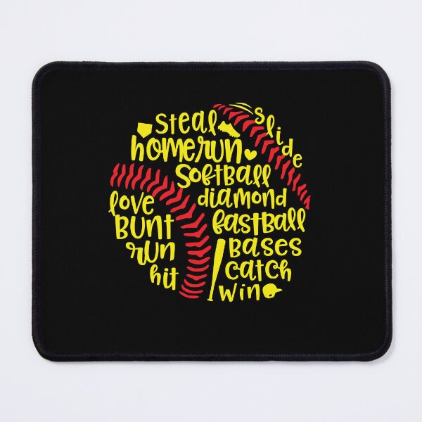 Item preview, Softball Player Word Cloud designed and sold by AdventureTee.
