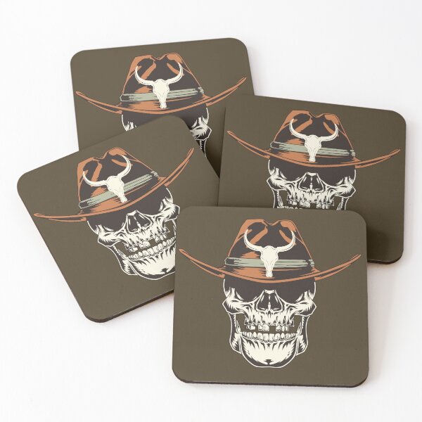 Item preview, Cool Vintage Rustic Rodeo Cowboy Skull Western designed and sold by CattlettArt.