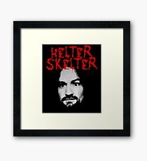 Charles Manson - Helter Skelter Framed Print