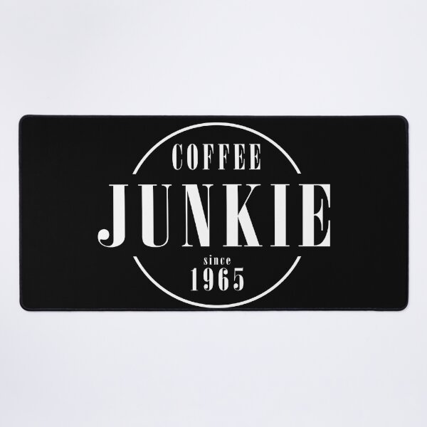 Item preview, Coffee Junkie since 1965 - Black designed and sold by AlfabetDesign.