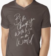 Be the Change Men's V-Neck T-Shirt