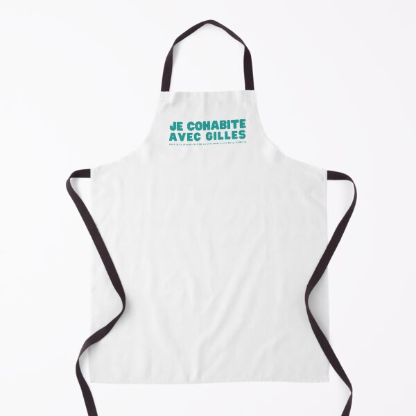 Item preview, "I live with Gilles" heart teal letters designed and sold by AQSTourette.