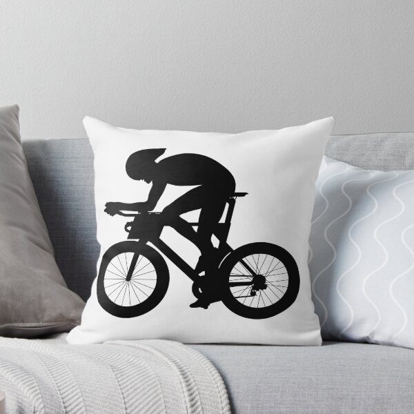 Item preview, Professional racing cyclist, sport cyclist riding a racing bike, triathlon street sport Aero road bike in motion.  designed and sold by Marcin Adrian.