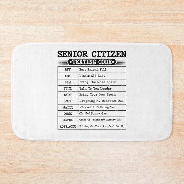 Item preview, Funny Senior Citizen's Texting Code For Old People Grandpa designed and sold by Best Designer.