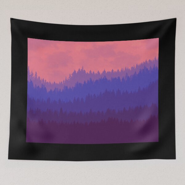 Item preview, Sunset Silhouette - Pink Plum -  designed and sold by Xernition.