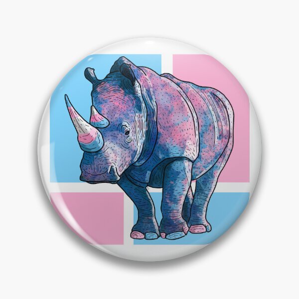 Item preview, Transgender Rhino Trans Pride Rhinoceros   designed and sold by kylepeterart.