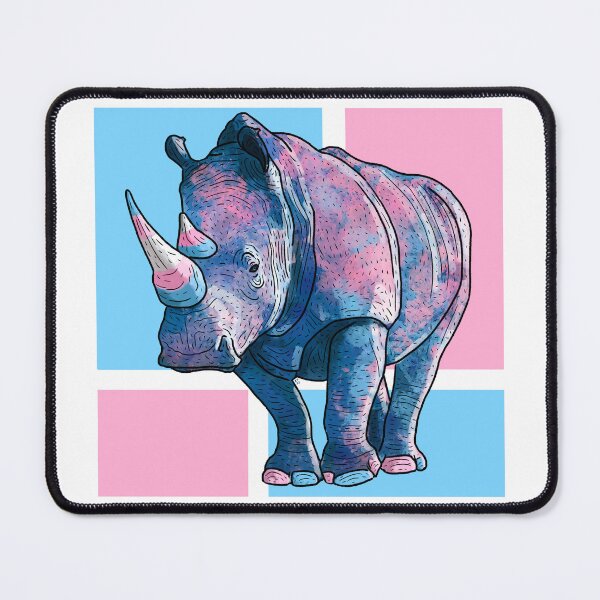 Item preview, Transgender Rhino Trans Pride Rhinoceros   designed and sold by kylepeterart.