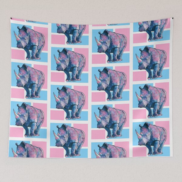Item preview, Transgender Rhino Trans Pride Rhinoceros   designed and sold by kylepeterart.