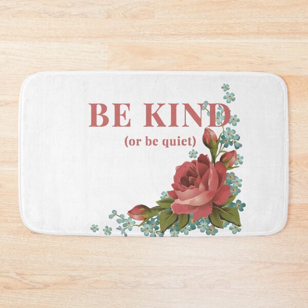 Item preview, Kind or Be Quiet with Roses and Phlox designed and sold by rhombusOnion.