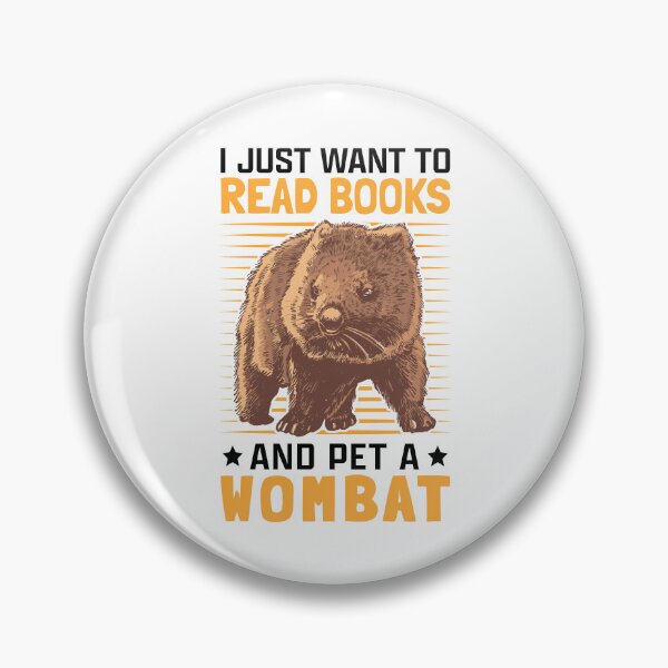 Item preview, Wombats and reading books marsupial wombat designed and sold by madgrfx.