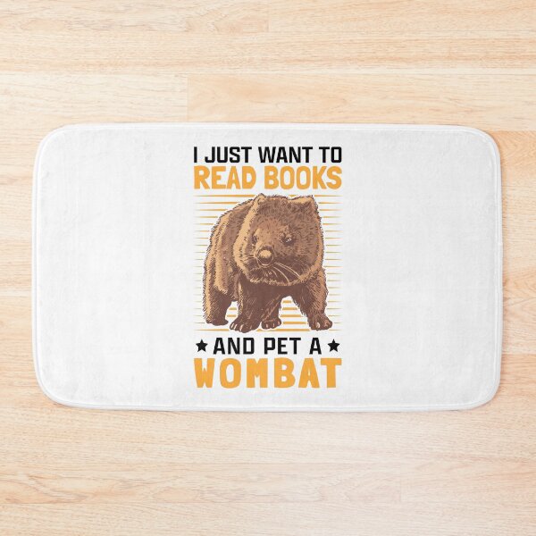Item preview, Wombats and reading books marsupial wombat designed and sold by madgrfx.