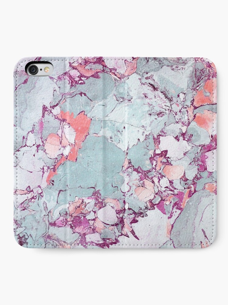 Alternate view of Marble Art V13 #redbubble #pattern #home #tech #lifestyle iPhone Wallet