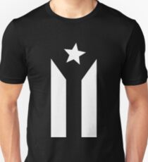 Puerto Rican Black Flag Unisex T-Shirt
