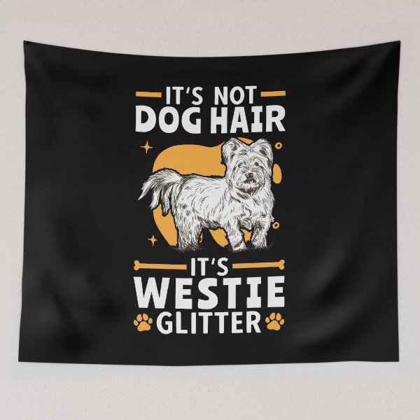 Item preview, Westie glitter West Highland White Terrier designed and sold by madgrfx.