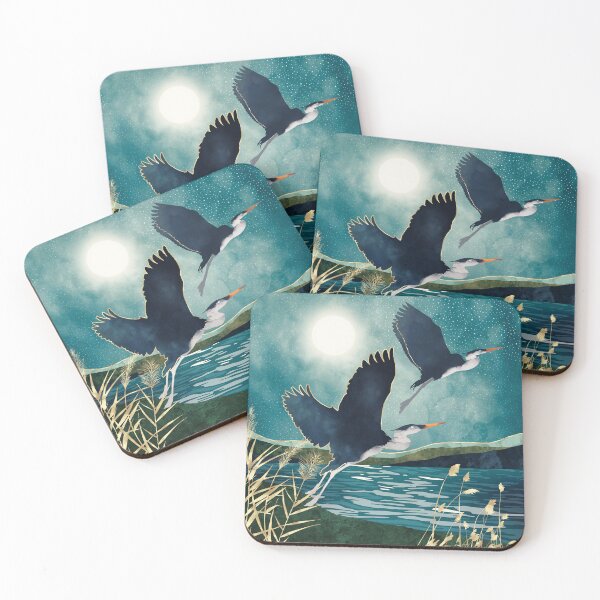 Item preview, Evening Heron designed and sold by spacefrogdesign.