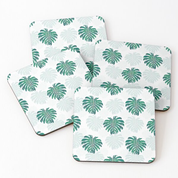 Item preview, Tropical White Green Monstera Leaf Botanical designed and sold by InovArtS.
