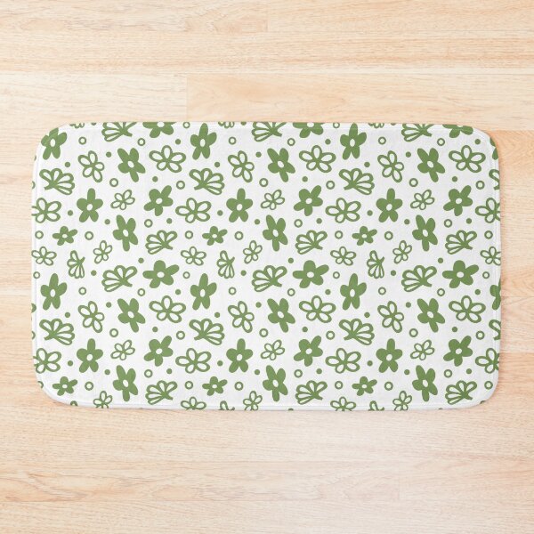 Item preview, Midcentury Spring Blossom Green Vintage Dishes designed and sold by KrisInStitches.