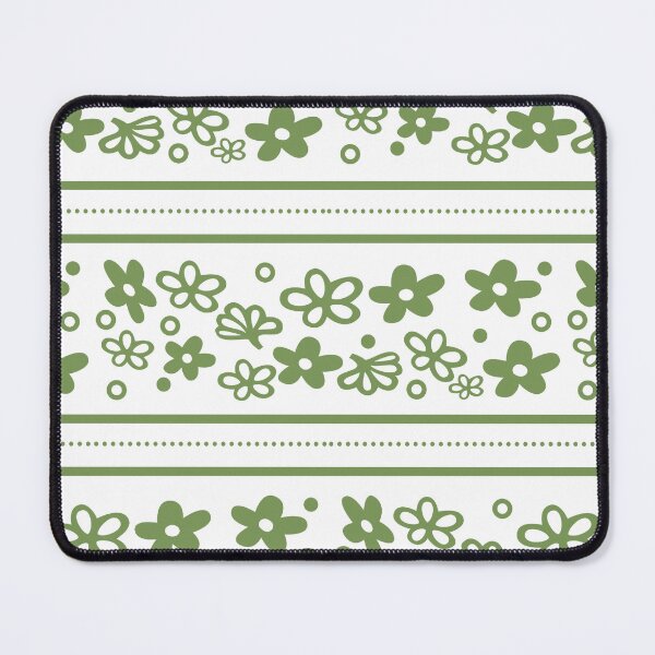 Item preview, Midcentury Spring Blossom Green Vintage Dishes designed and sold by KrisInStitches.