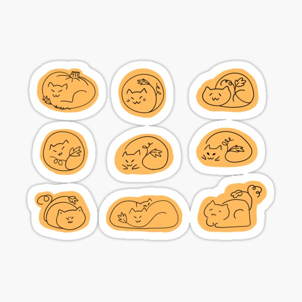 Lots of Pumpkats Sticker