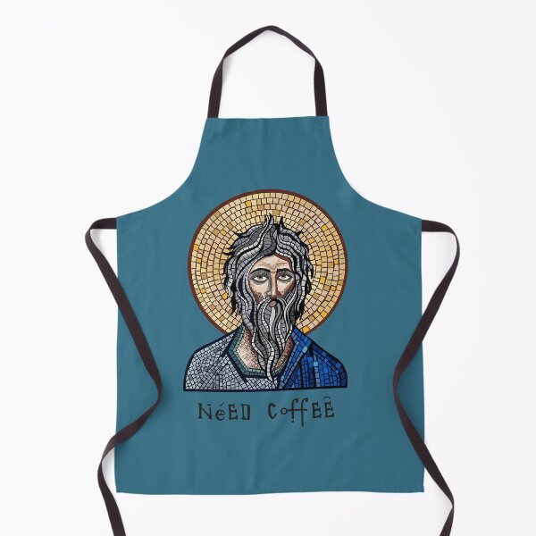 Item preview, Need Coffee, Byzantine mosaic inspired, original art designed and sold by SleepyMarten.