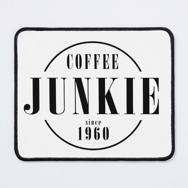 Item preview, Coffee Junkie since 1960 designed and sold by AlfabetDesign.
