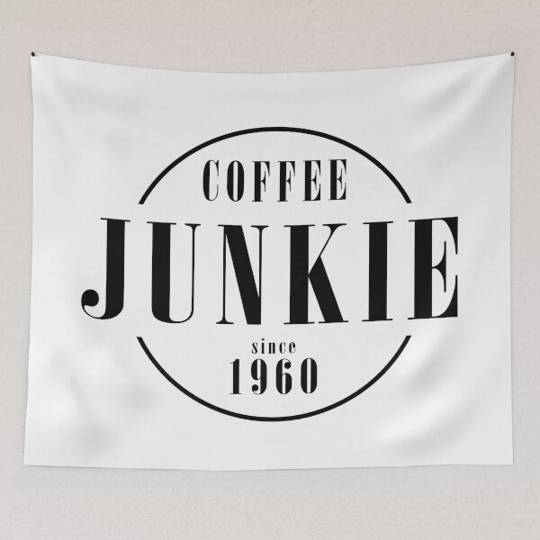 Item preview, Coffee Junkie since 1960 designed and sold by AlfabetDesign.