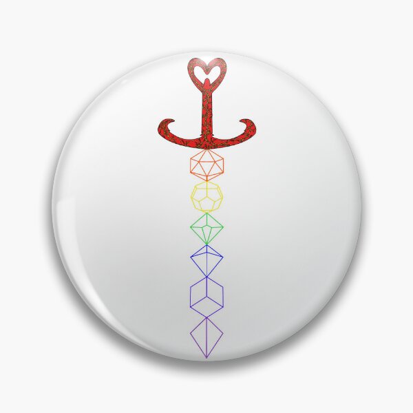 Item preview, Dnd rainbow dice sword designed and sold by Rachel Martin.