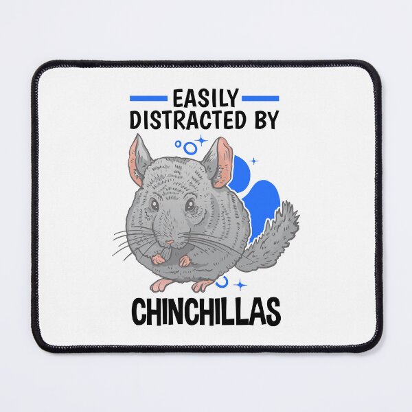 Item preview, Distracted by chinchillas dust bunny chinchilla designed and sold by madgrfx.