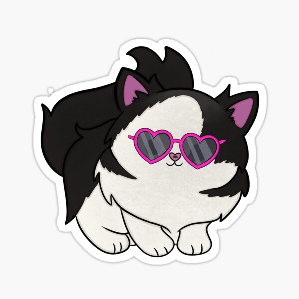 "Cheese The Cat" Sticker for Sale by brootXmas Redbubble