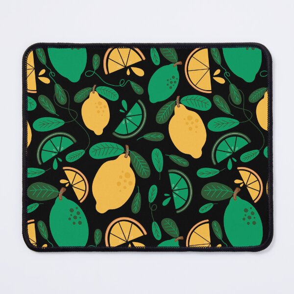 Item preview, You're My Main Squeeze - Lemons + Limes on Black designed and sold by Carrie Cantwell Art.
