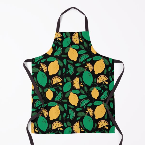 Item preview, You're My Main Squeeze - Lemons + Limes on Black designed and sold by Carrie Cantwell Art.