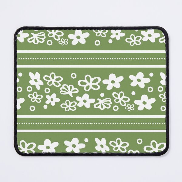 Item preview, Midcentury Spring Blossom Green Vintage Dishes designed and sold by KrisInStitches.