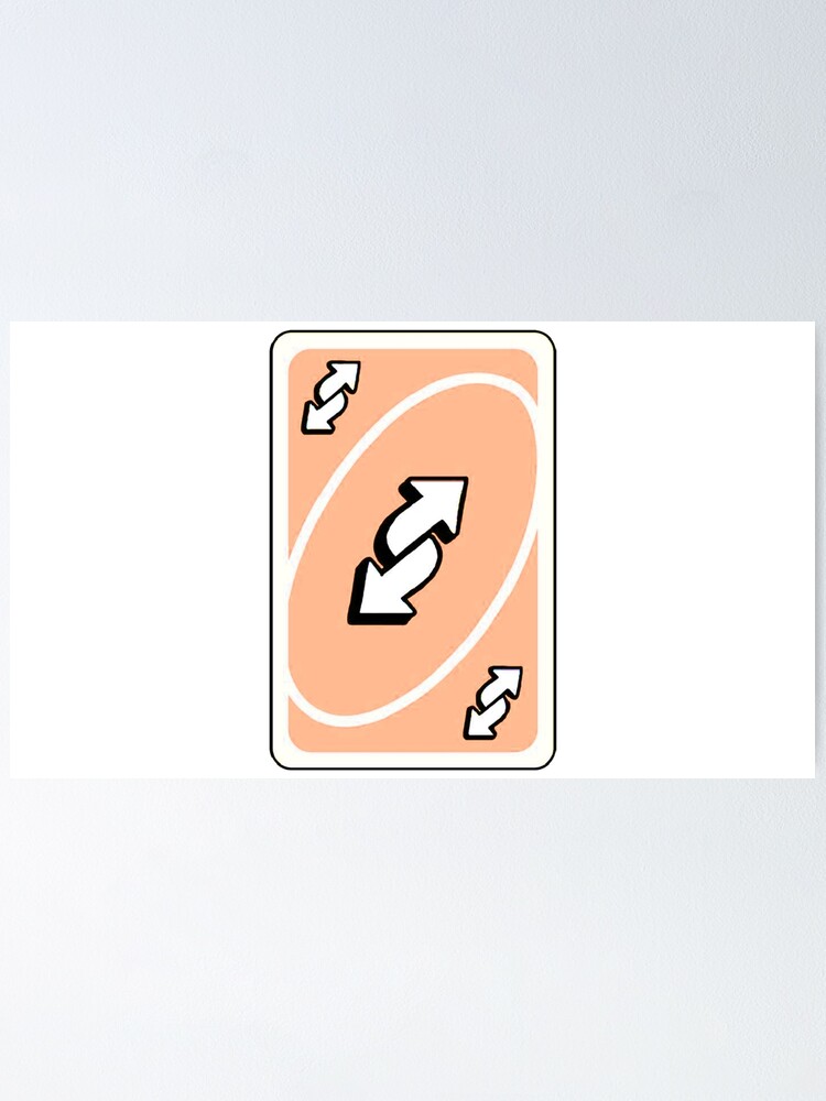 UNO Reverse card - Yellow | Art Board Print